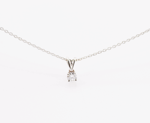18ct white gold diamond pendant 0.15ct Natural Diamond