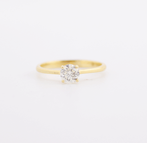 9ct yellow gold Solitaire Natural Diamond Ring