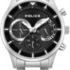 Gents steel Police watch black dial PEWGK0040303
