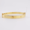 Silver Bangle bracelet with Goldplating