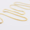 Silver 925 Goldplated box chain 45cm