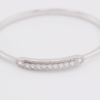 Silver 925 bangle bracelet with cubic stones