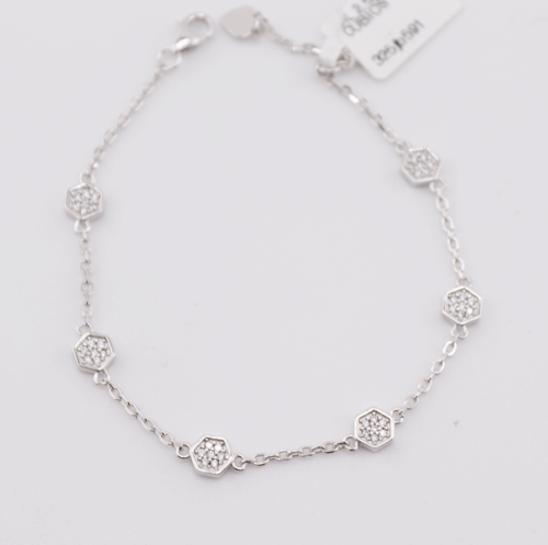 silver 925 cubic bracelet