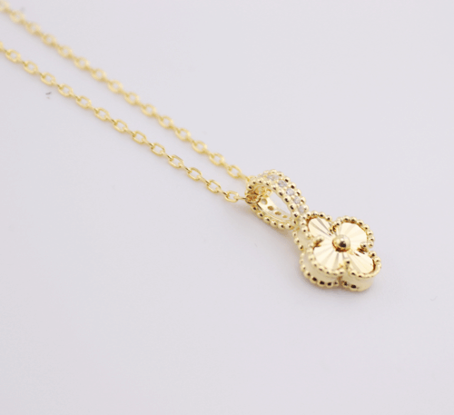 Silver 925 clover chain in gold plating