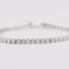 Silver tennis bracelet 16cm with 3mm cubic stone