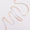 18ct Tricolour Gold silsila chain - 45cm long